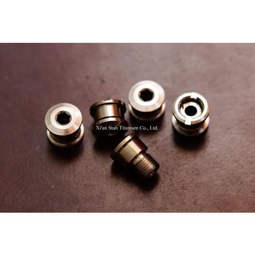 Titanium TC4 Bicycle Crankset Single Ring bolt Set 13.4g/set special for Bicycle BROMPTON