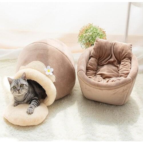 Comfortable Soft Firm Thread PP Cotton Corduroy Thick Warm Cat Kennel Dog Kennels Of The Four Seasons Universal Pet Supplies