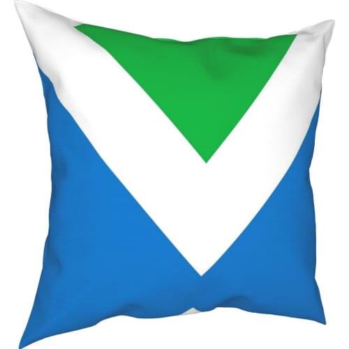 Die Offizielle Vegan Flagge Kissen Fälle Kissen Abdeckungen Zipper Neuheit Dekorative Kissenbezug für Home 45*45cm