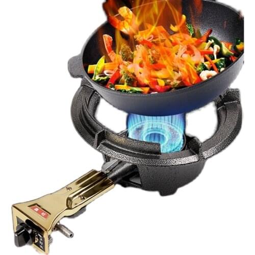 Outdoor portable gas stove, commercial hotel kitchen, medium pressure stove for fast cooking and high fire
