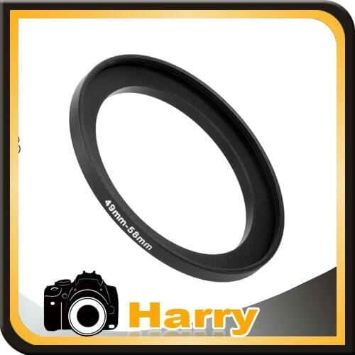 1pcs Metal Step Up Rings Lens Adapter Filter 49mm-58mm 49 to 58mm 49-58mm