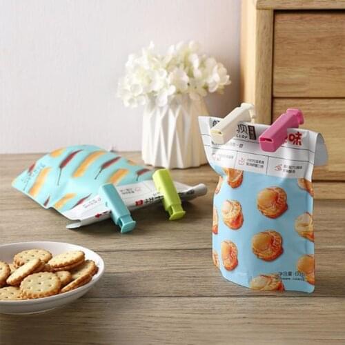 M17D 8 Pcs Portable Chip Bag Sealing Clips Snack Food Bag Fresh-keeping Spring Sealer