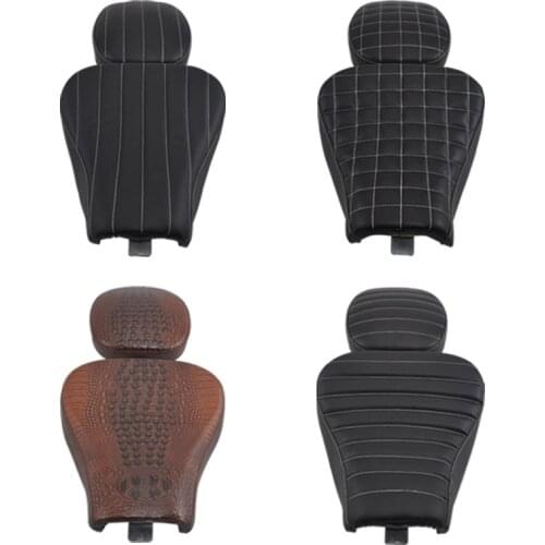 Motorcycle Accessories Driver Seat cover Rear Passenger leather pillow pad For Harley 48 Sportster 1200X 1200V Iron 883