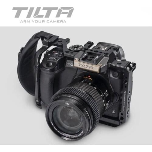 TILTA Accessories for PANASONIC Lumix GH5 GH5S Cage with Top Handle grip Kit Run Stop Cable Clip holder Black TA-T37-FCC-B