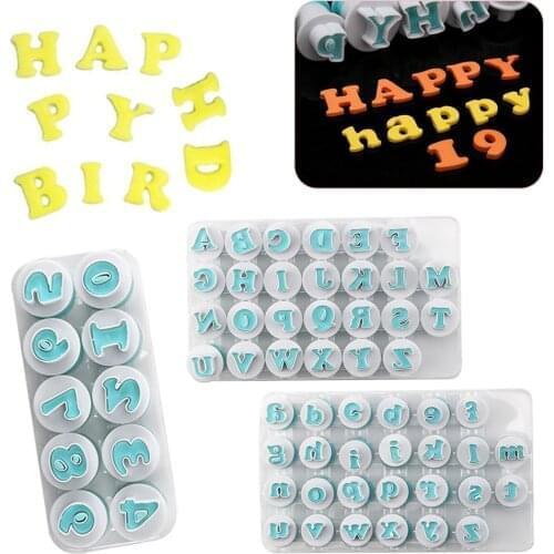 Alphabet Number Letter Fondant Cutter Mould Molds Cake Decorating Set Tool