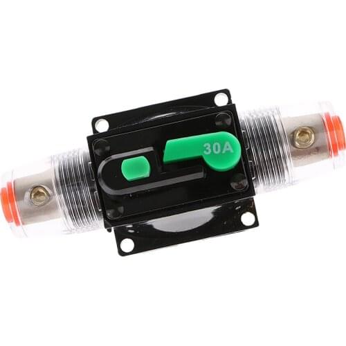 2x 30A Manual Reset Circuit Breaker 12V/24V Car Audio Marine Boat Universal