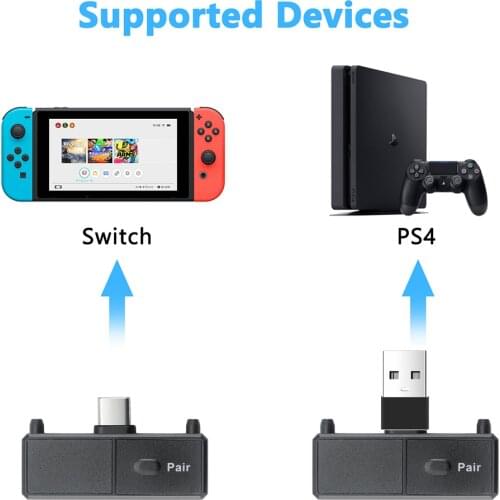 USB Type-C Wireless Adapter Type-C Bluetooth Transmitter V5.0 A2DP SBC Low Latency With Mic For Nintendo Switch PS4 TV PC