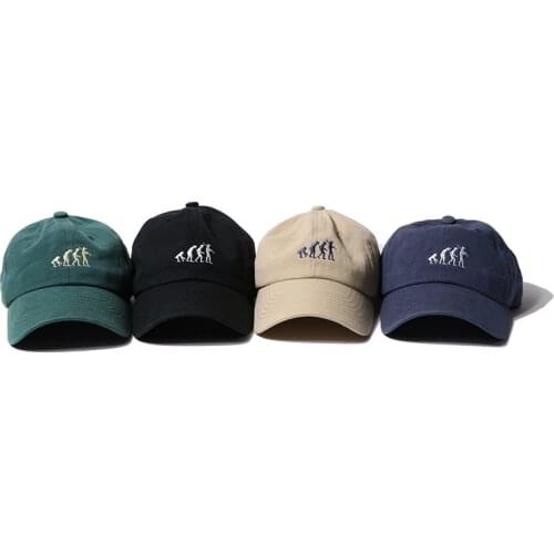 Evolution Embroidery Baseball Cap For Men Women Summer Beach Sun Hat Snapback Trucker Cap Dad Hat Hip Hop Visor Adjustable