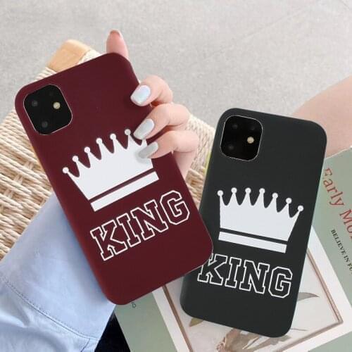 Moskado King Crown Printed Phone Case For iPhone 12 Pro Max 11 Pro Max X XR XS 7 8 6 6s Plus SE 2020 Soft TPU Silicon Back Cover