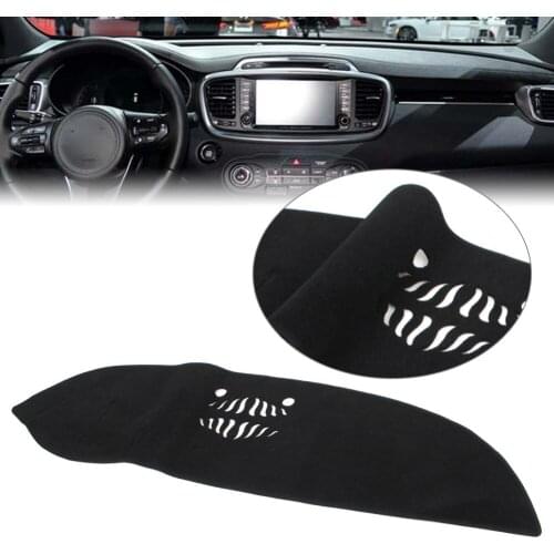 For Kia Sorento 2015 2016 2017 2018 Black Car Dash Mat Dashboard Cover Dashmat LHD