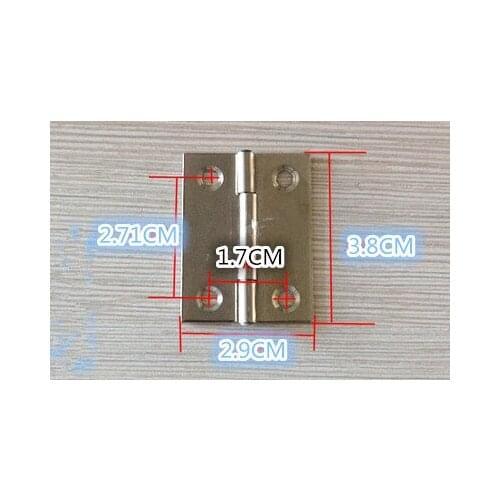 DIY stainless steel door hinge accessories bags small 1.5 inch Silver Cabinet Drawer Door hinges