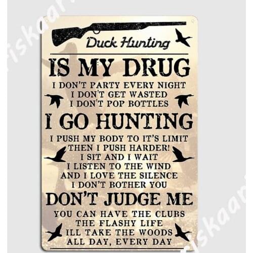 Duck Hunting Fantastic Artistic Paint Poster Metal Plaque Club Party Bar Cave Custom Painting Décor Tin sign Posters