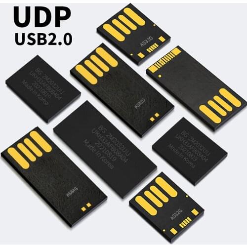 5PCS UDP chip flash 4GB 8GB 16GB 32GB 64GB 128GB USB2.0 short long board Udisk semi-finished chip pendrive Factory wholesale
