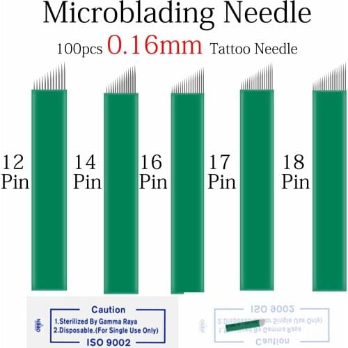 Microblading needles 0.16mm Nano blades Permanent Makeup Eyebrow Tattoo Needle Blade Extremely Thin For Microblade 3D Embroidery