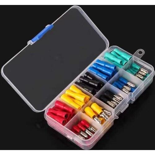 100pcs FRD/MPD1.25-156 50pcs Female 50pcs Male Insulated Electric Connector Crimp Bullet terminal for 22~16 AWG Audio Wiring