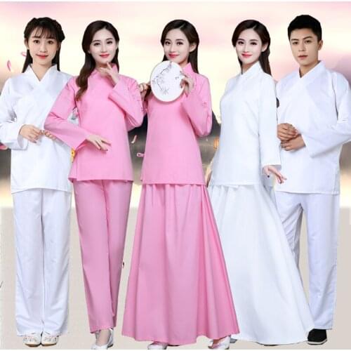 Two Piece Hanfu Undergarment Set Underwear Women Men Plus Size Pajama Pants Tops Skirt Tang Suit Traditional Wedding Outfits
