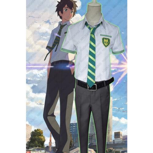Kimi no Na wa Your Name Tachibana Taki Cosplay Costume