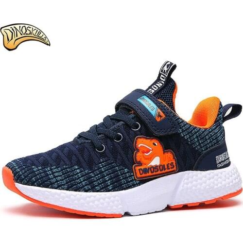 Dinoskulls Kid Boys Shoes Children Sneakers Teenager Outdoor Sport Sneakers Shoes Boys Breathable Running Shoes Trainers 31-37