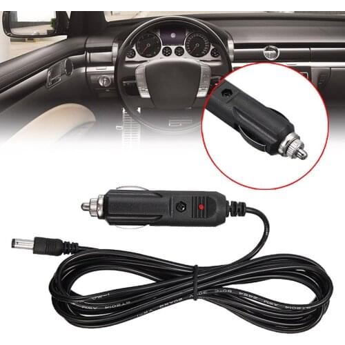 Car Cigarette Lighter Replacement Cable Line Extension Power Adapter Plug Cable Cord Socket 3 Meter 12V DC Interior Parts