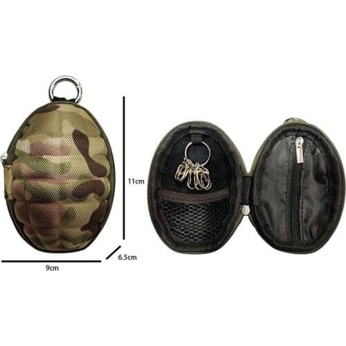 Mini Grenade Shaped Car Key Wallets Coin Purse Pouch Bag Keychain Holder Case PU Leather Accessories Little Change Wallet