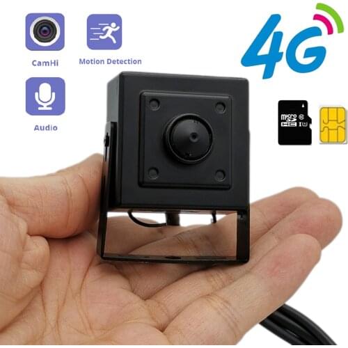 EU 3G 4G Lte Portable Mini 4G Camera 1920P 1080P GSM SD SIM Card CCTV P2P Audio Surveillance Monitor Security Pinhole Camhi App