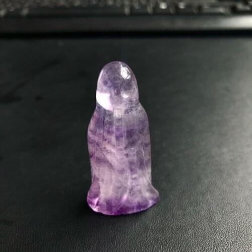 Natural Gemstones Quartz Carving Ghost Mineral Crystals And Stones Reiki Healing Crafts Gems Halloween Decorations For Home Gift