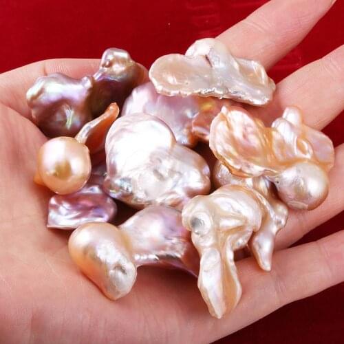 Natural Bizarre Pearl Beads Irregular Handmade Crafts DIY Trend Necklace Earrings Bracelet Hair Bun Jewelry Making Loose