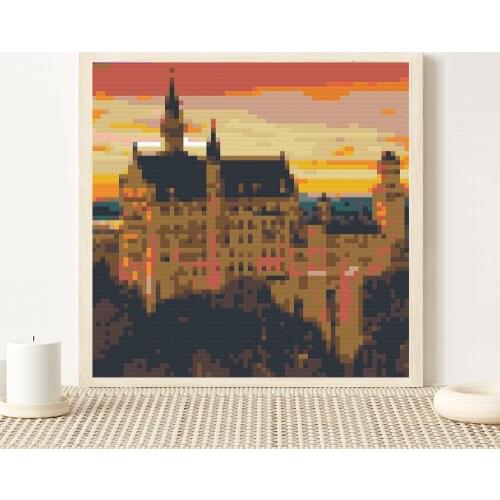 Pixel Art Diamond Painting Mosaic Building Block Architecture 4800 PCS Photo Custom DIY Montessori Toys Home Decor Friends Gift
