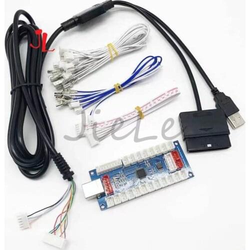 PC - PS2 - PS3 3 In 1 USB To Jamma Arcade Game Controller PCB Board Zero Delay Encoder For SANWA Joystick Push Button