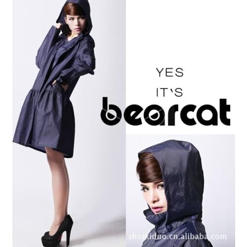 NEW Fashion High Quality Lovely Girl Women Long Design Dress Style Raincoat Waterproof Outdoor Hiking Rain Coat
