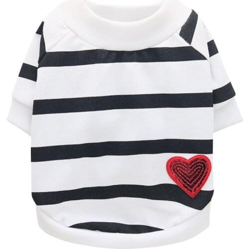 Striped Dog Clothes Summer Pet Vest for Dogs Costume Chihuahua Pet Dresses Cotton Dog Vest Shirt Puppy Pets Clothing