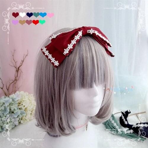 Lolita headband hair band diy hand made bow KC Japanese soft sister daily simple versatile skirt