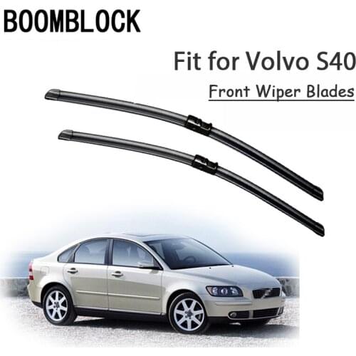 BOOMBLOCK 2PCS High Quality Front Windshield Wiper Blades For 1995-2013 Volvo S40 Accessories
