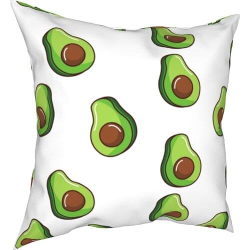 Avocado Tropical Fruit Pillowcase Printed Fabric Cushion Cover Gift Throw Pillow Case Cover Home Square 40X40cm
