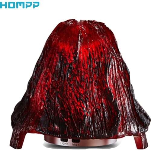 Volcanic Aroma Diffuser Ultrasonic Humidifier Aromatherapy Machines 100ml Capacity BPA Free Auto Shut Off 7Color LED Night Light