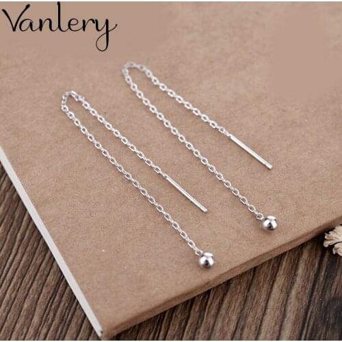 Retro Vintage Long Beads Ball Earrings For Women Christmas Gifts Punk Trendy 2021 NEW Statement Earrings Jewelry