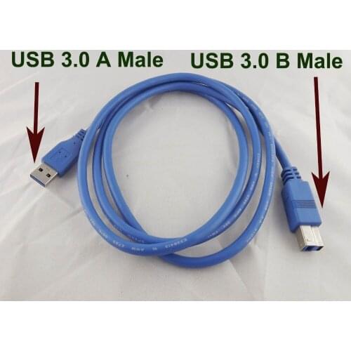 1pcs USB 3.0 A Male To B Male Extension High Speed Printer Premium Cable Cord 1.5m