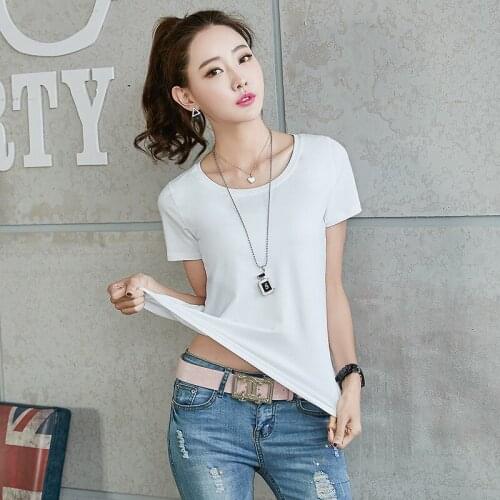 2020 Women black Short Sleeve Shirt Top Garment lvory