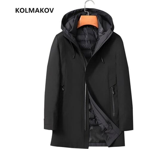 2021 new arrival Winter Liner Detachable 90% white duck down jackets men ,Mens keep warm Coat White Duck Down Jacket size M-3XL
