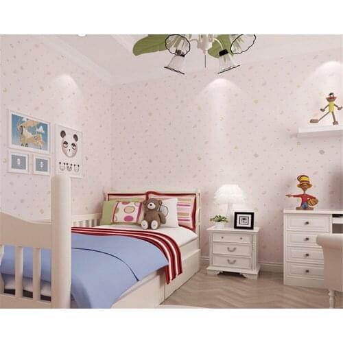 Beibehang Fashion wall paper green nonwoven papel de parede 3d wallpaper boy girl bedroom living room TV background papier peint