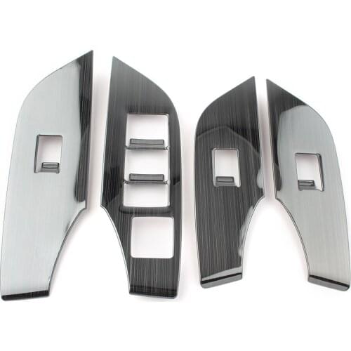 4x Car Interior Window SwitchLift Panel Molding Decoration Cover Trims For Toyota 2019 2020 RAV4