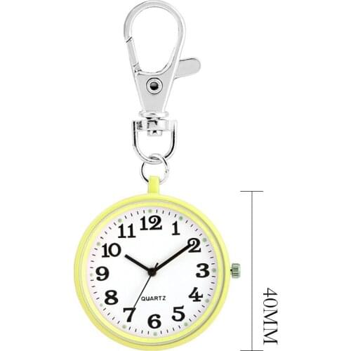 ALK Keychain Nurse Watches Women Pocket Watch Student for Exam Test Fob Watch Medical Clock for the Aged Gift Black Dropshipping