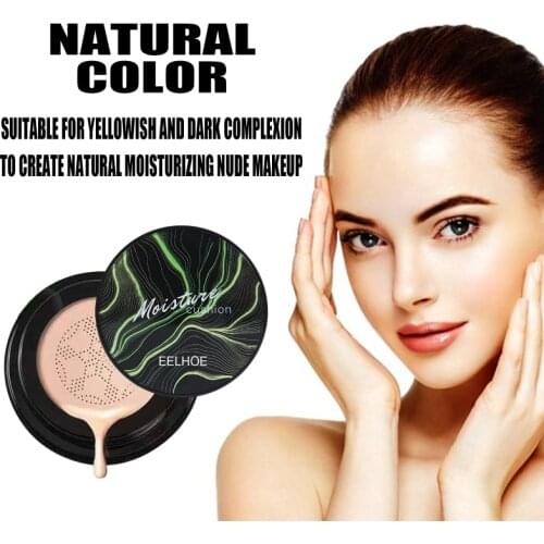 BB Air Cushion Foundation Mushroom Head CC Cream Concealer Moisturizing Makeup Cosmetic Waterproof Brighten Facial Base Tone
