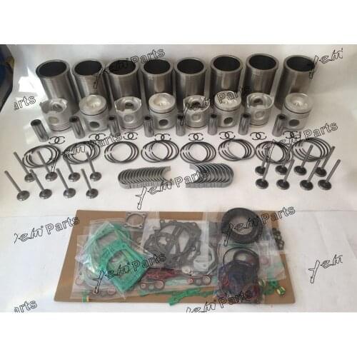 Free Shipping Ef750 Cylinder Liner Kit With Gasket Set Engine Bearing & Valves For Hino Engine
