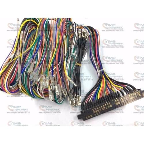 Freed shipping Jamma Harness with -5V & full welding wires Standard JAMMA wiring with full connection wires Arcade game machine