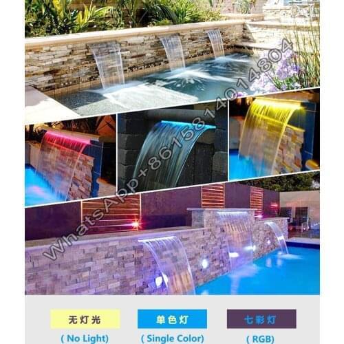 Colorful waterfall water curtain led light,swimming pool waterproof led light,water curtain fountain waterfall light bar
