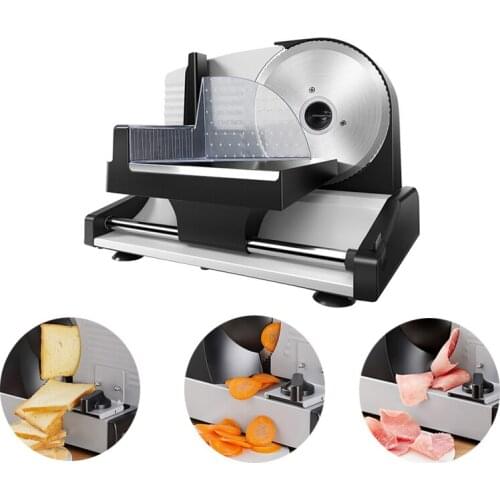 200W Electric Slicer Household Lamb Rolls Meat Slices of Bread Hot Pot Desktop Vegetable Meat Cutting Machine 220V