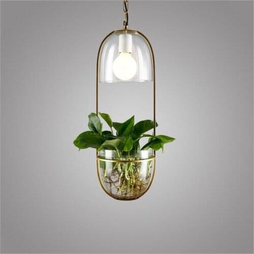 European creative led Chandeliers Sky garden led lamps Living room Restaurant golden chandelier E27 led lustre light Chandelier