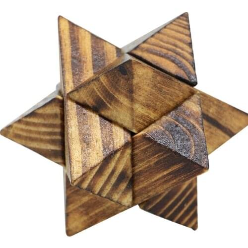 Puzzle box for adults iq brain teaser jigsaw wooden lock toy Kong Ming Lock 3D Interlocking Burr Puzzles Game Toy For Kids