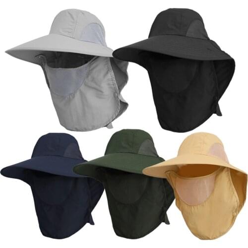 Fishing Hats Outdoor Caps Summer New Style Sun Protection Fishermans Hat Men and Women Sun Hats Mountaineering Anti-UV
